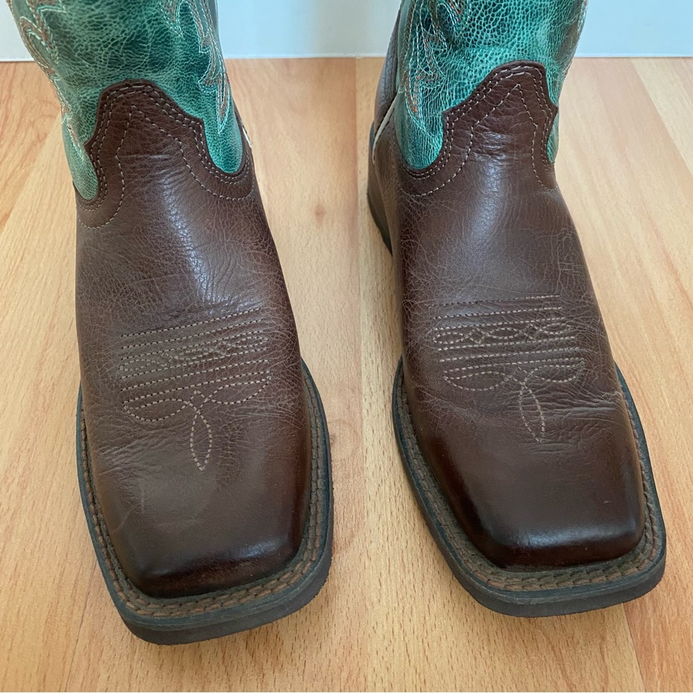 Ariat Cattle Drive Western Boot Dark Cottage - Picture 7 of 12